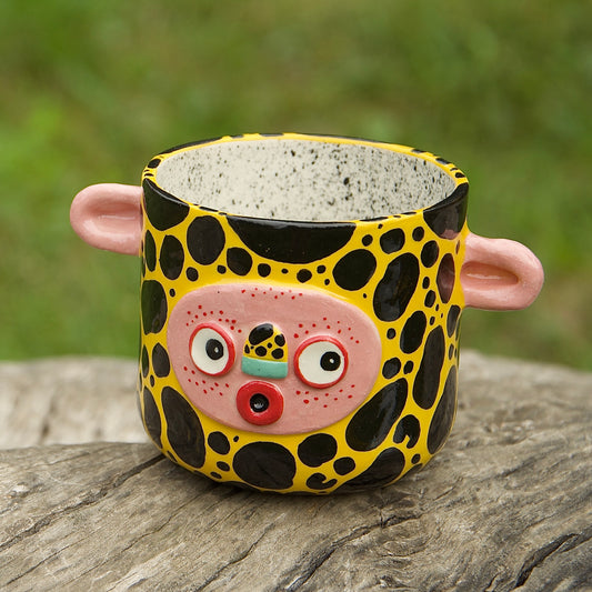 Spotted cup with ears, 340ml