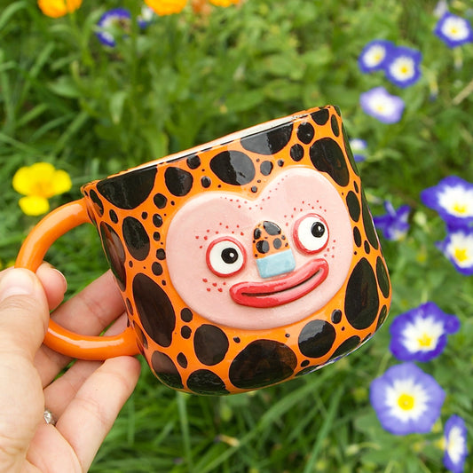 Spotted mug, 360ml