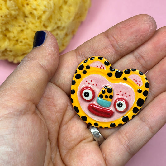 Ceramic brooch