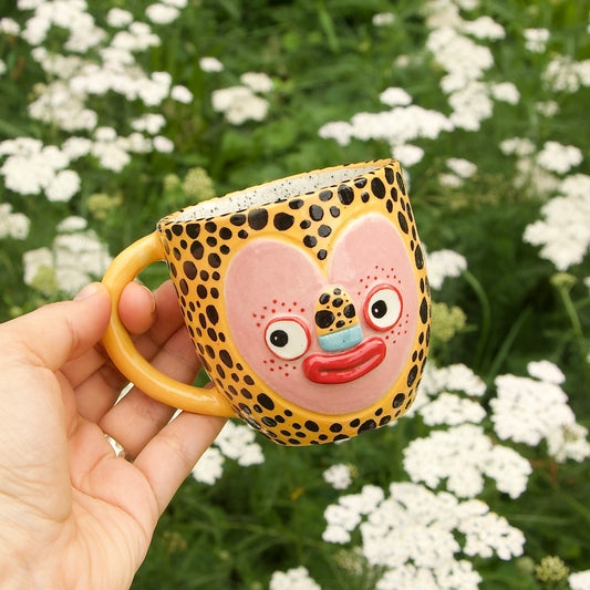 Spotted miniature mug, 215ml